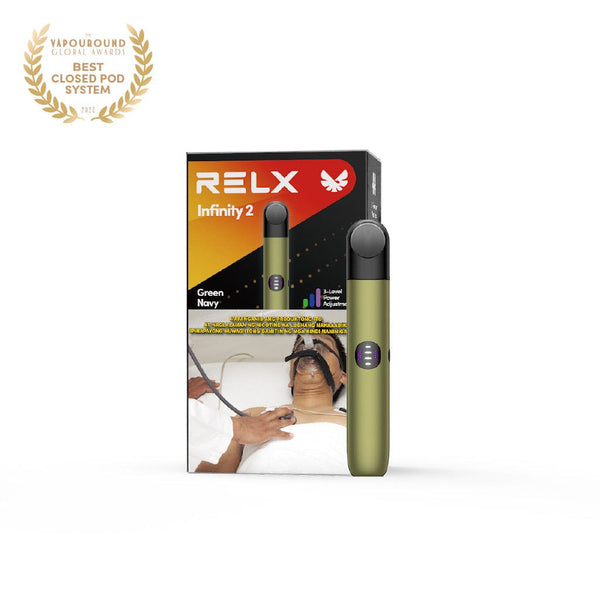 RELX Philippines PH Infinity 2 Device Vape Pen Green Navy Package PHP1250
