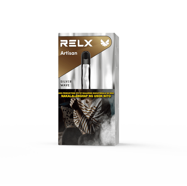 RELX Philippines PH Artisan Metal Device Vape Pen Silver wave Package PHP1995
