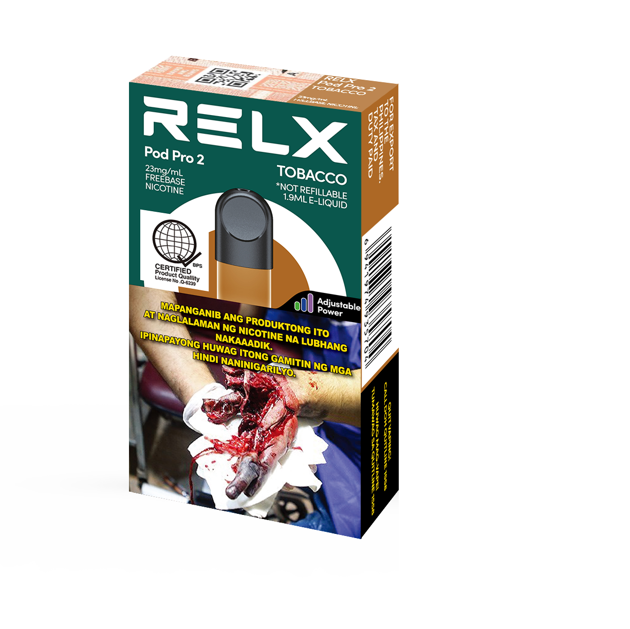Buy RELX Pod Tobacco 23mg/mL Nicotine