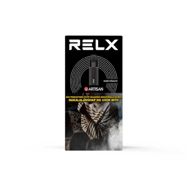 RELX Philippines PH Artisan Leather Device Vape Pen Dark Stealth Package PHP1995
