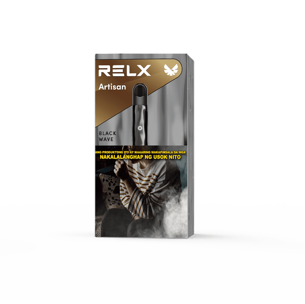 RELX PH Aritsan metal Device Vape Pen black wave Package
