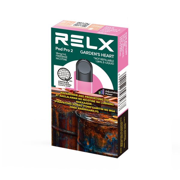 RELX Pod Pro 2 Garden's Heart 18mg/mL Nicotine RELX Pod Pro 2 Garden's Heart 18mg/mL Nicotine