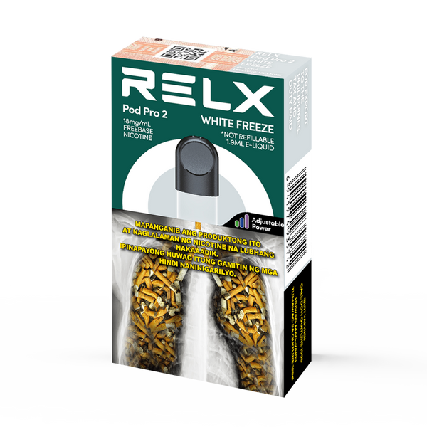 relx pod white freeze RELX Pod Pro 2 White Freeze 18mg/mL Nicotine