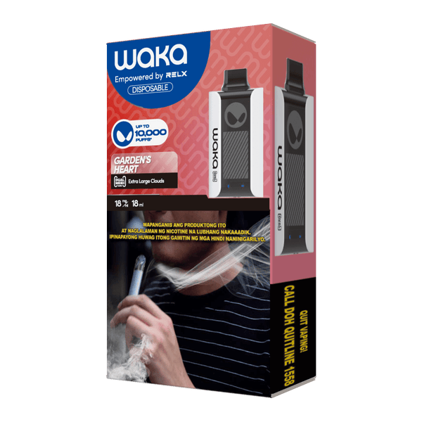 RELX Philippines PH WAKA SoPro PA10000 Device Flavor Garden's Heart Disposable Vape Package 
